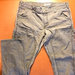 Carhartt slim fit green work jeans